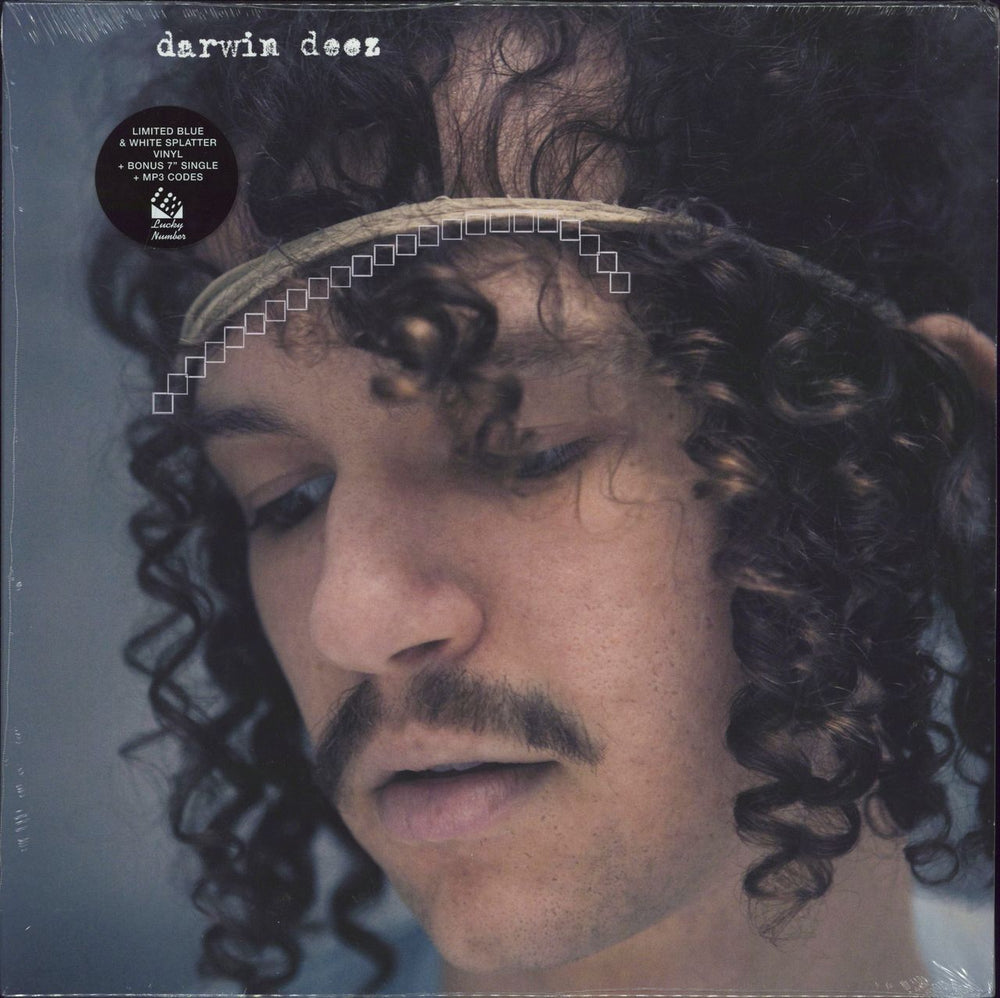 Darwin Deez Darwin Deez - Blue & White Splatter Vinyl + 7" - Sealed UK vinyl LP album (LP record) LUCKY039LPX