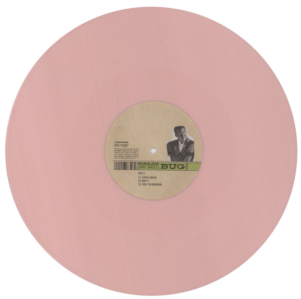 Dave Davies Bug - Pink & Yellow US 2-LP vinyl record set (Double LP Album)