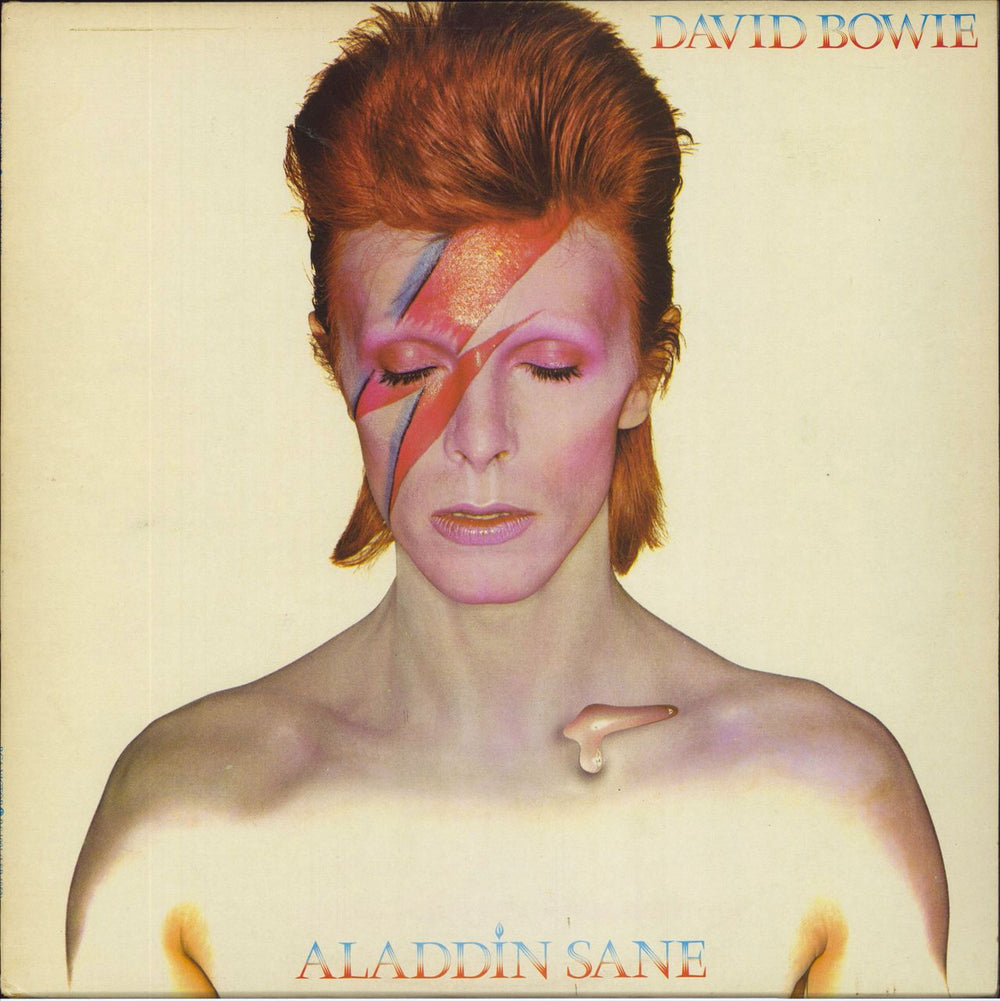 David Bowie Aladdin Sane - Black label - EX UK vinyl LP album (LP record) RS1001