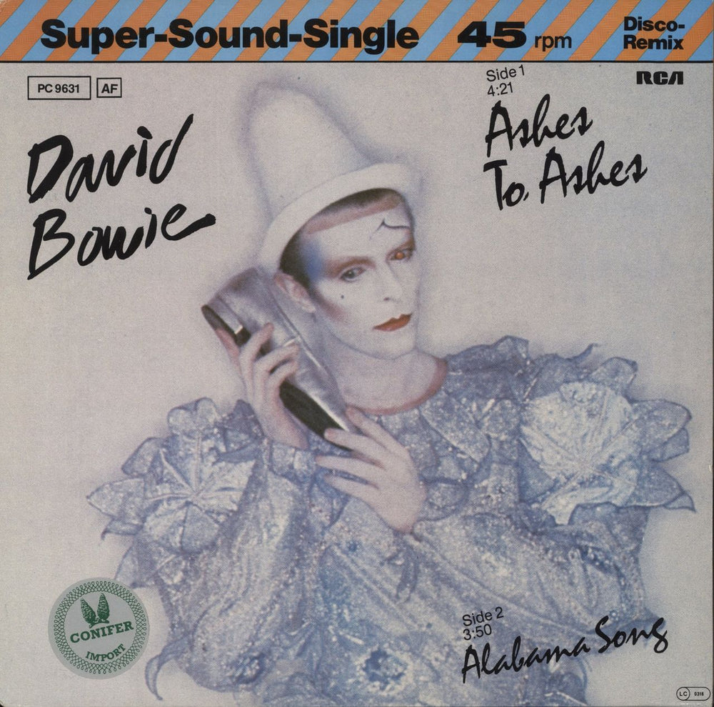 David Bowie Ashes To Ashes - Orange Label - EX German 12" vinyl single (12 inch record / Maxi-single) PC9631