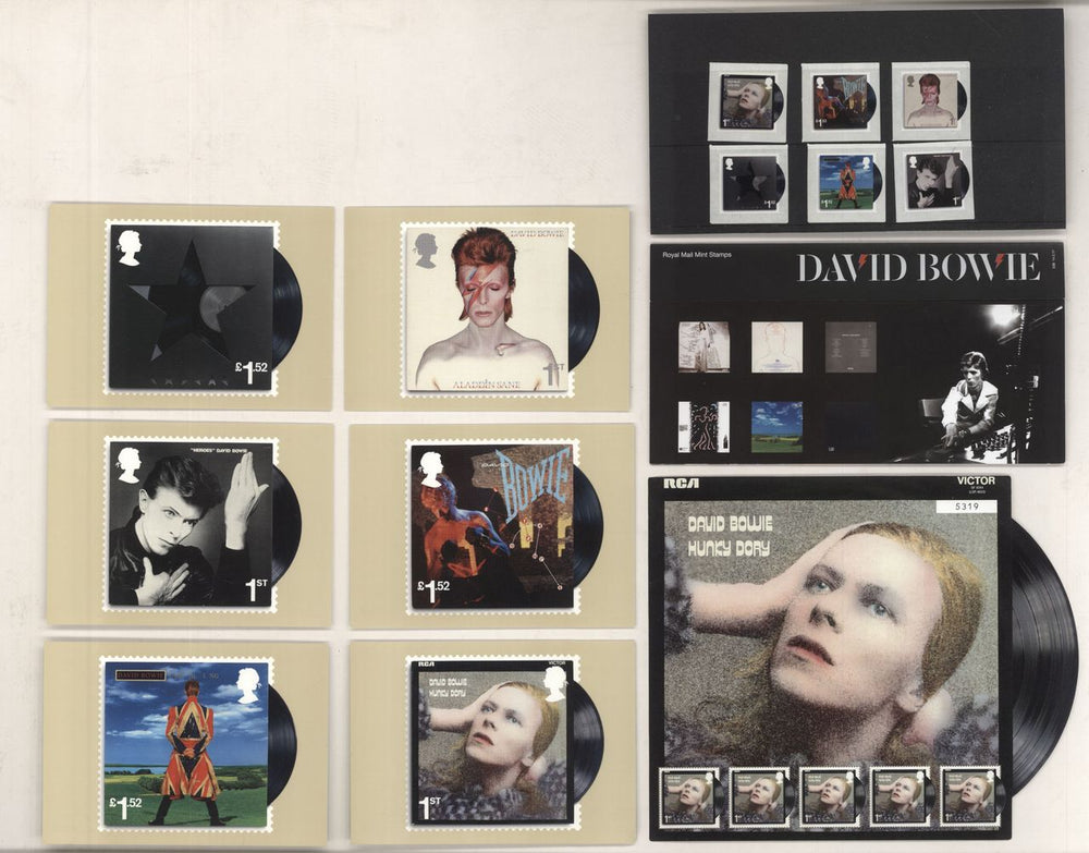 David Bowie Commemorative Stamps Collection UK memorabilia BOWMMCO813242