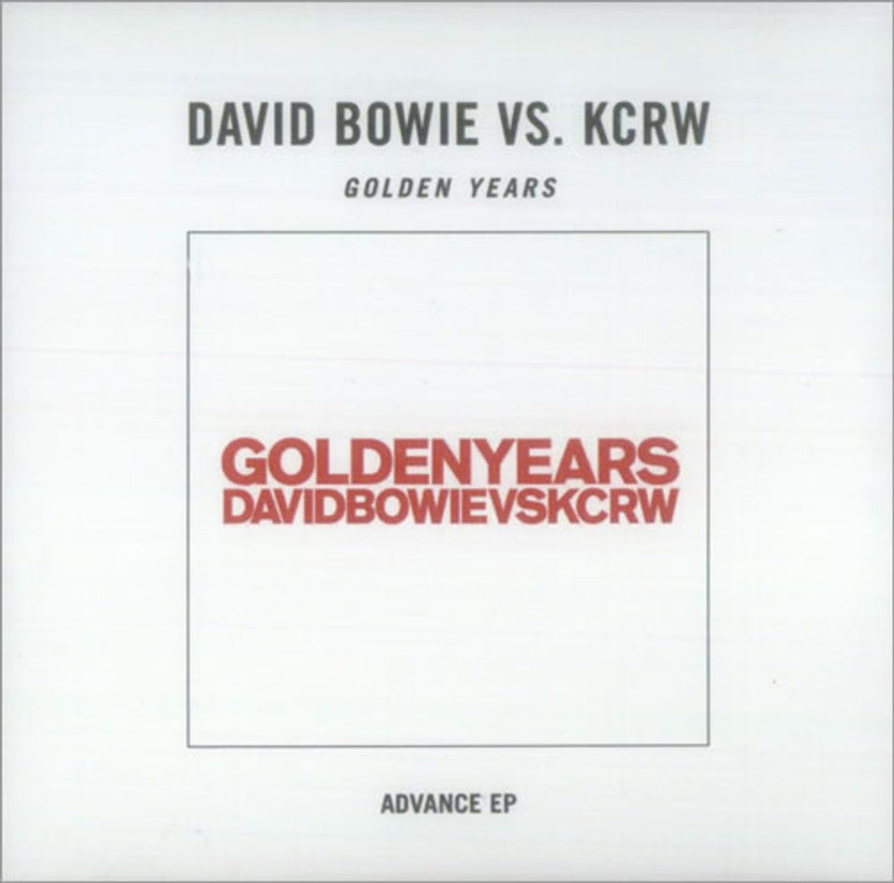 David Bowie Golden Years US CD-R acetate CD-R ACETATE