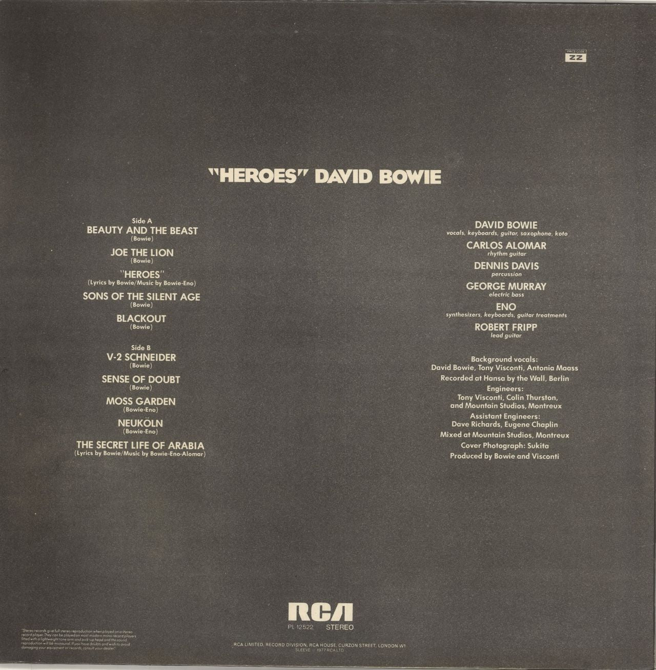 Heroes David Bowie Lyrics