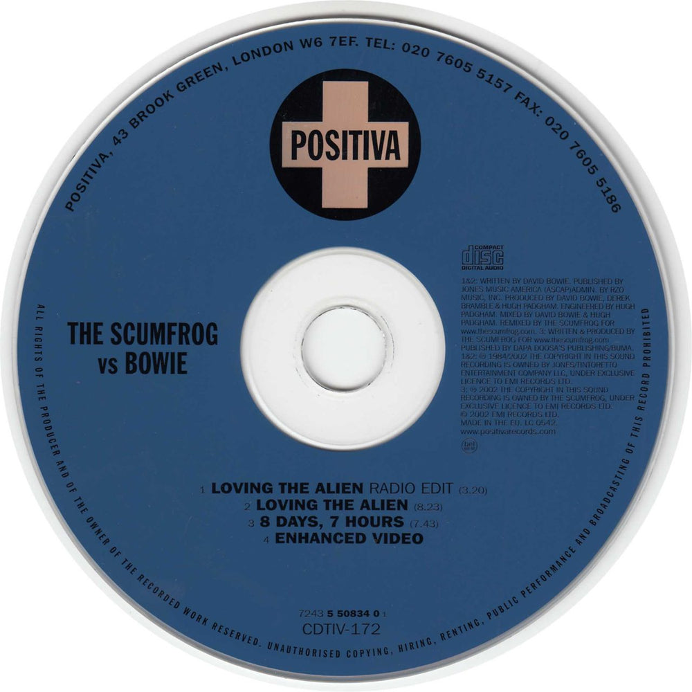 David Bowie Loving The Alien UK CD single (CD5 / 5") BOWC5LO212599