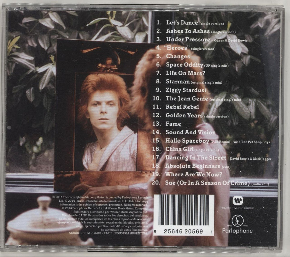 David Bowie Nothing Has Changed Argentinean CD album (CDLP) BOWCDNO694324