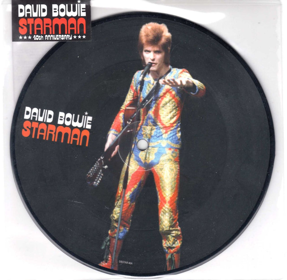 David Bowie Starman - Sealed UK 7" vinyl picture disc (7 inch picture disc single) DBSTAR40