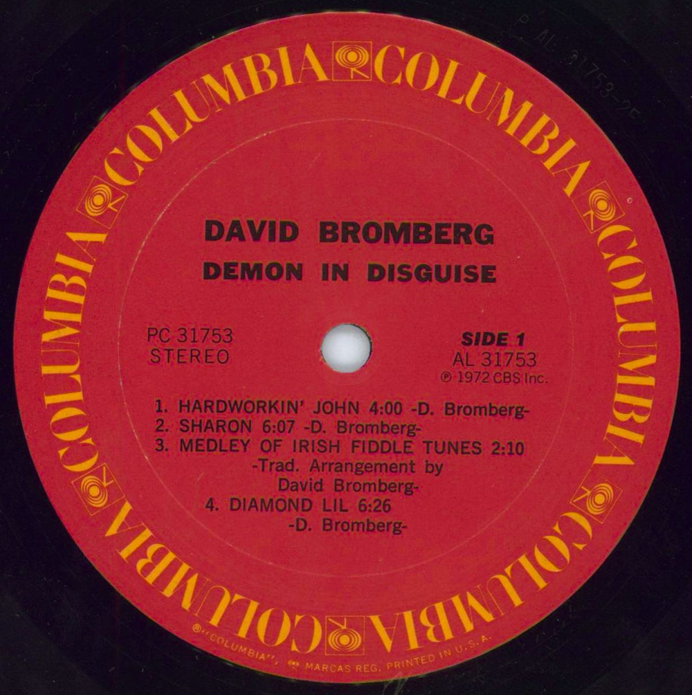 David Bromberg Demon In Disguise US vinyl LP album (LP record) DBGLPDE796844