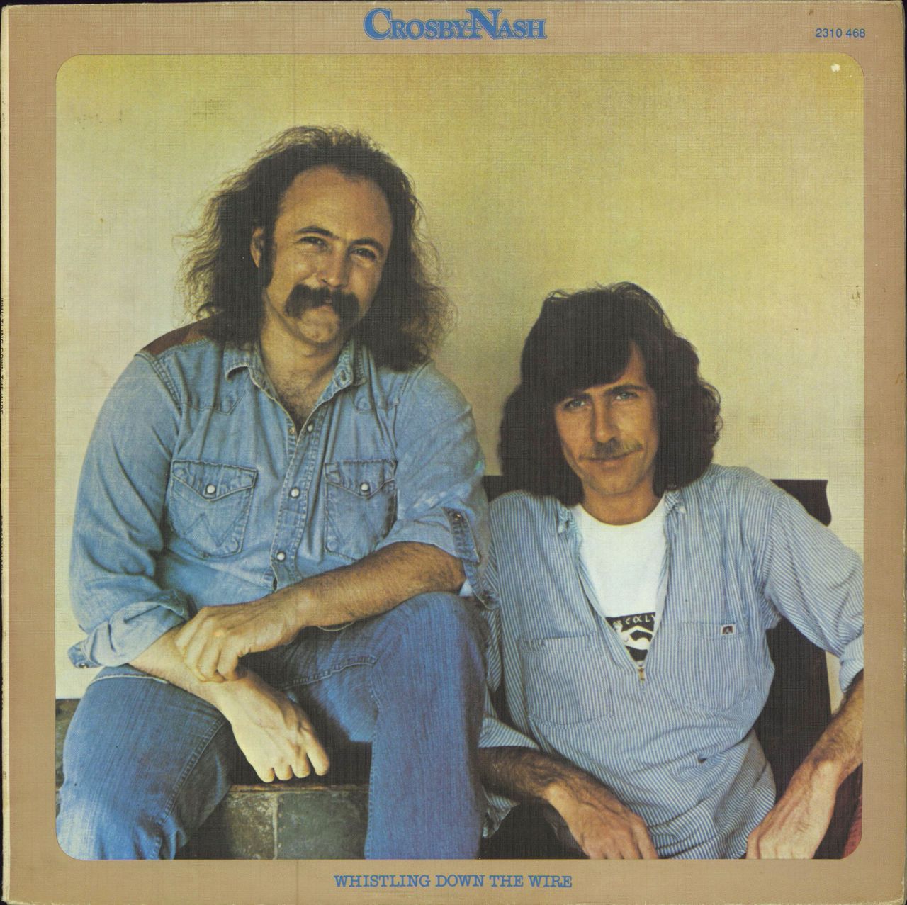David Crosby & Graham Nash Whistling Down The Wire South African vinyl LP album (LP record) 2310468