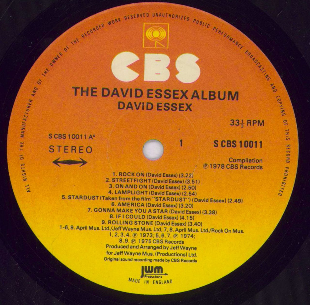 David Essex The David Essex Album -Shrink UK vinyl LP album (LP record) ESSLPTH832110