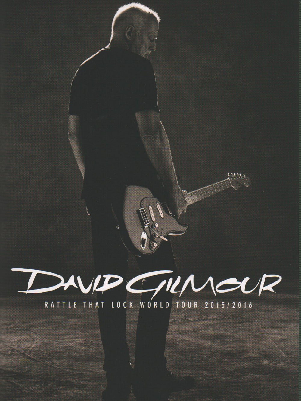 David Gilmour Rattle That Lock World Tour 2015/2016 UK tour programme TOUR PROGRAMME