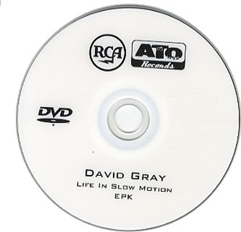 David Gray Life In Slow Motion EPK US Promo promo DVD-R DVD-R ACETATE