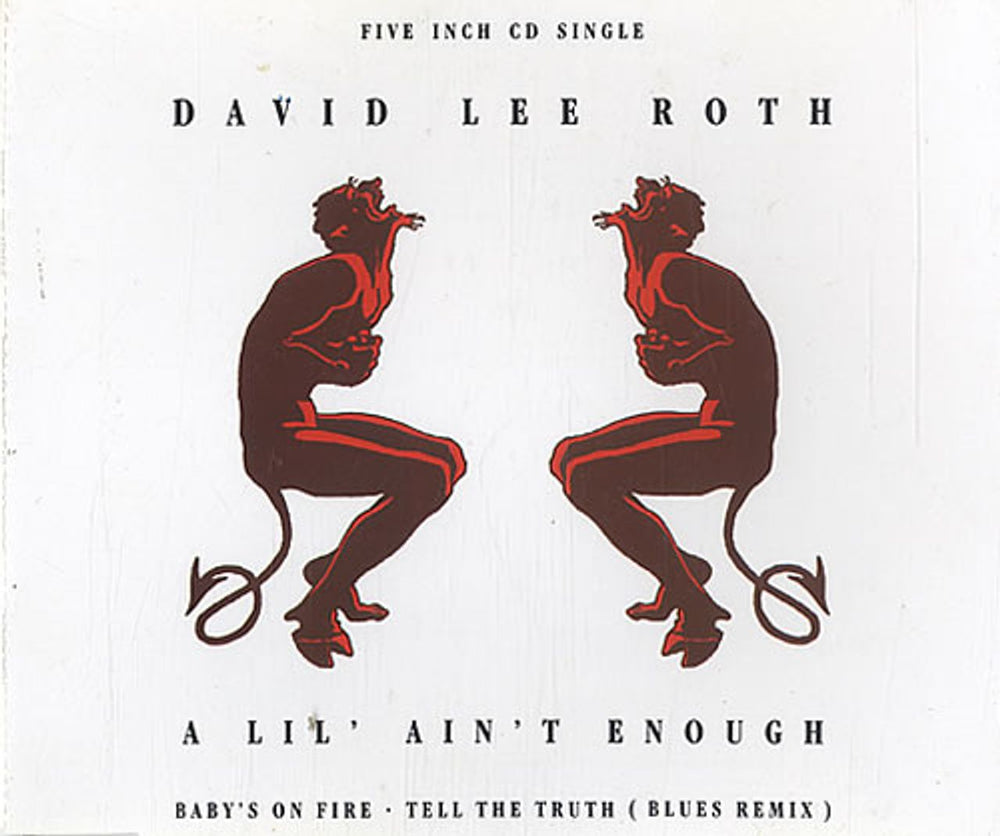 David Lee Roth A Lil' Ain't Enough UK CD single (CD5 / 5") W0002CD