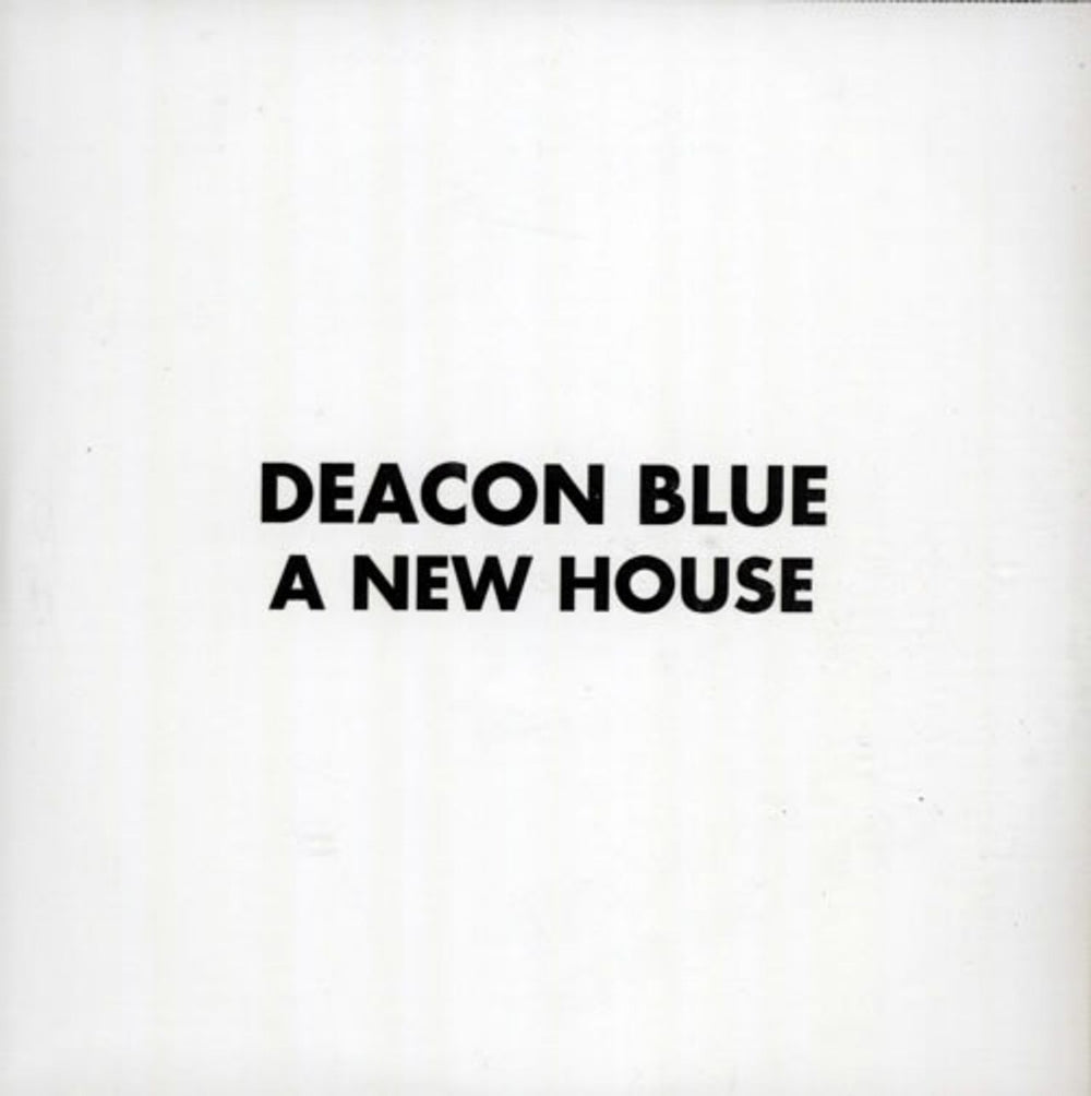 Deacon Blue A New House UK Promo CD-R acetate CD-R