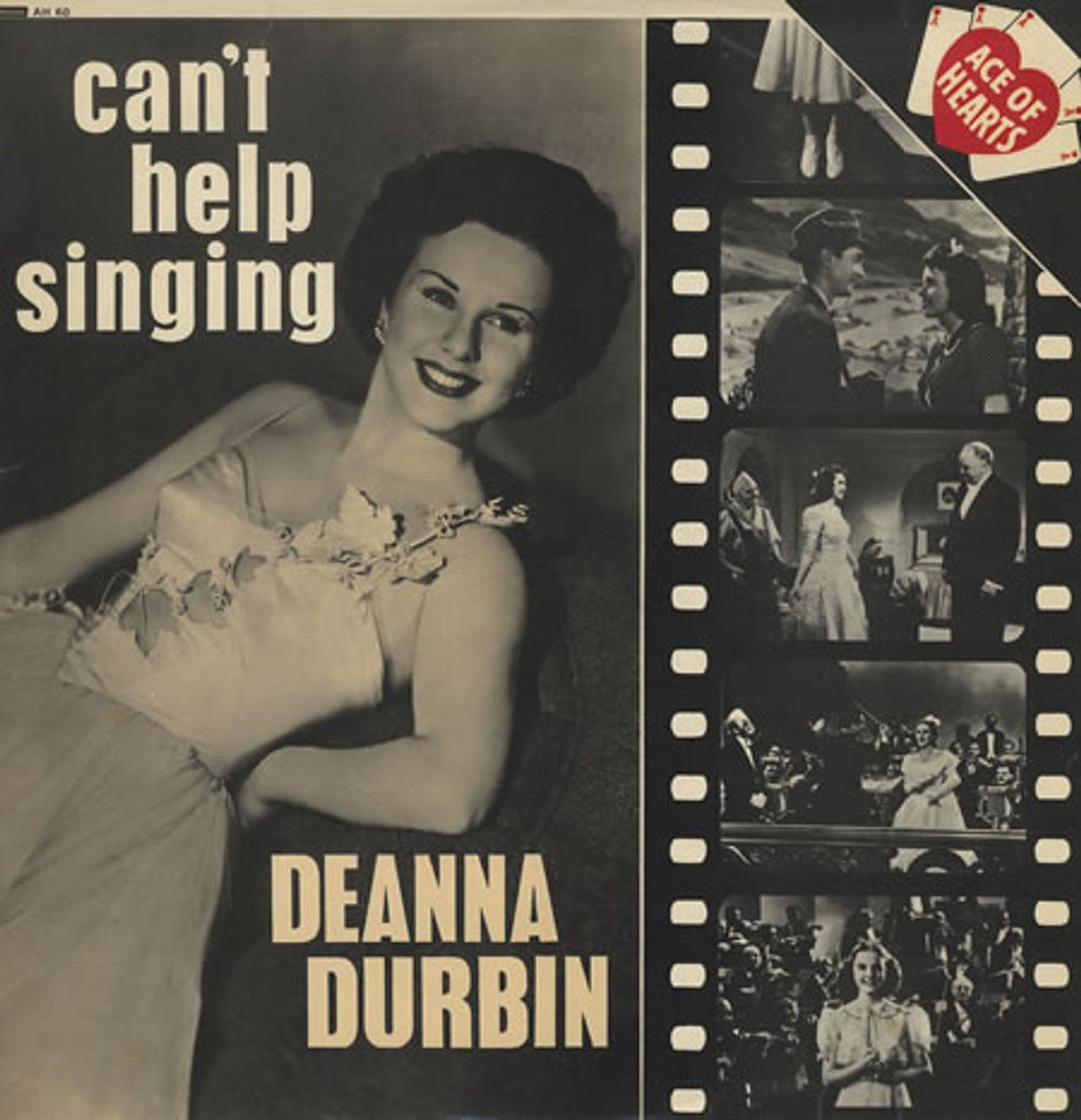 Deanna Durbin Can't Help Singing UK vinyl LP album (LP record) AH60