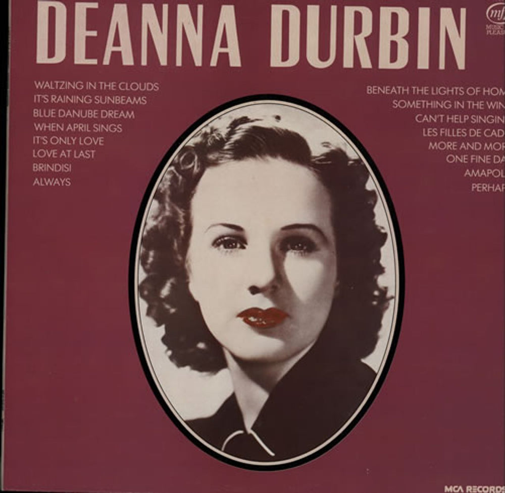 Deanna Durbin Can't Help Singing UK vinyl LP album (LP record) MFP50559