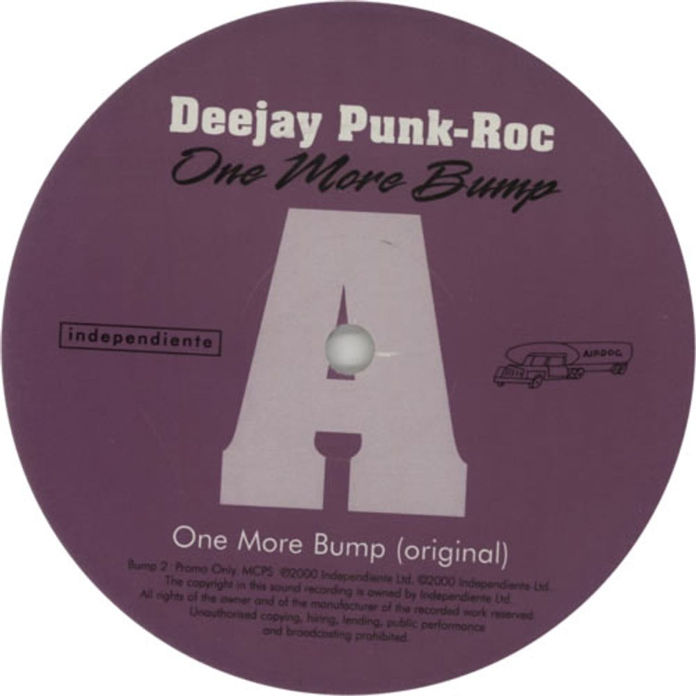 DeeJay Punk-Roc One More Bump - Doublepack UK Promo 12" vinyl single (12 inch record / Maxi-single) BUMP2