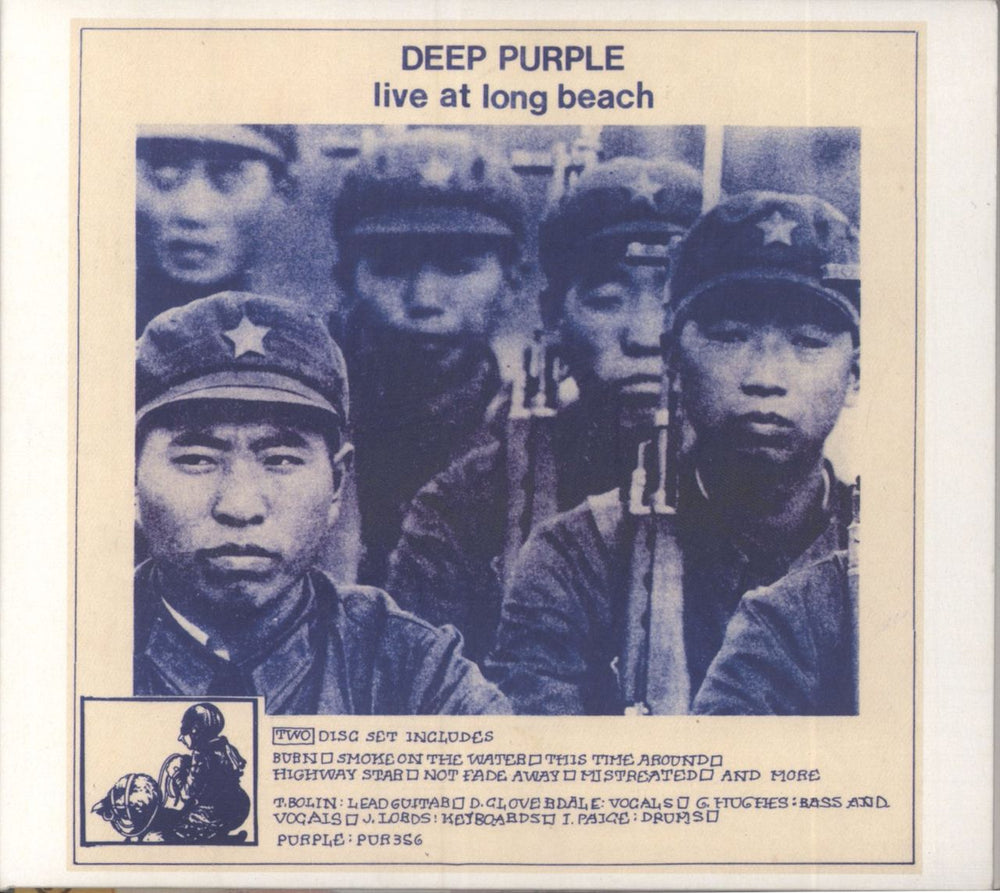 Deep Purple Live At Long Beach 76 - Digipak UK 2 CD album set (Double CD) PUR356