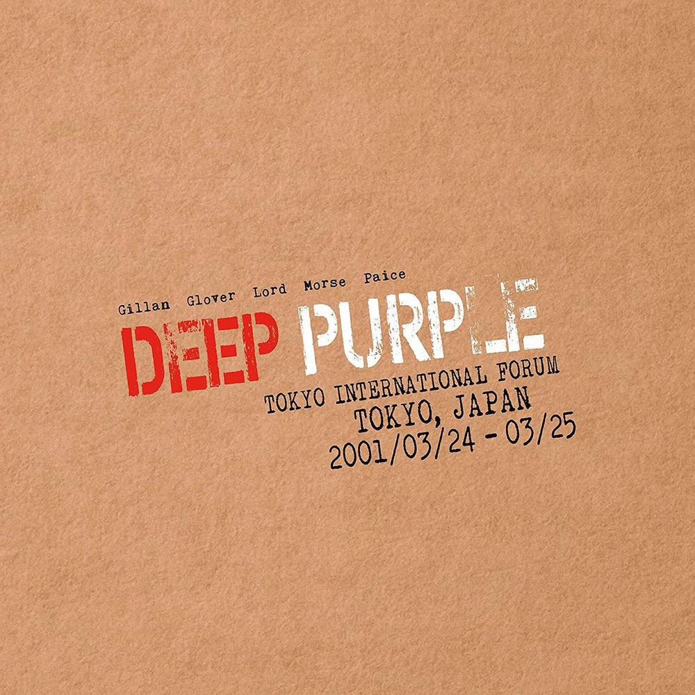 Deep Purple Live In Tokyo 2001 - Crystal Clear & Flag Of Japan Vinyl - Sealed UK 4-LP vinyl album record set DEE4LLI800533