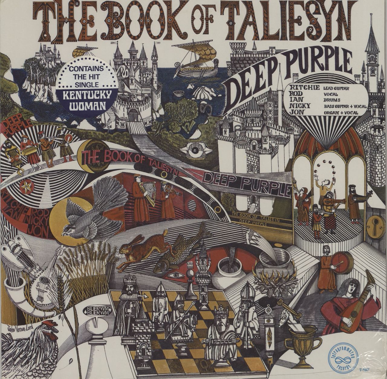 Deep Purple The Book Of Taliesyn - Sealed with Kentucky Woman sticker US  Vinyl LP