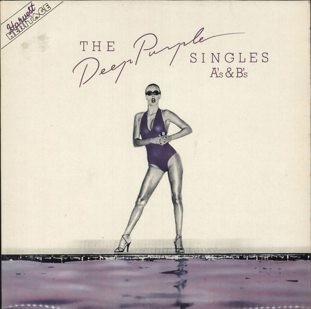 Deep Purple The Deep Purple Singles A's & B's - Purple Vinyl - toc UK vinyl LP album (LP record) SHSM2026