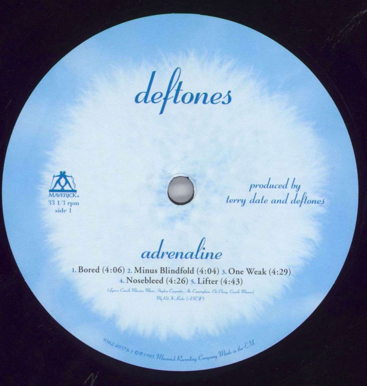 Deftones Adrenaline - 180g - hypesticker UK Vinyl LP — RareVinyl.com