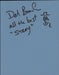 Del Bonham Page From An Autograph Book UK memorabilia AUTOGRAPH