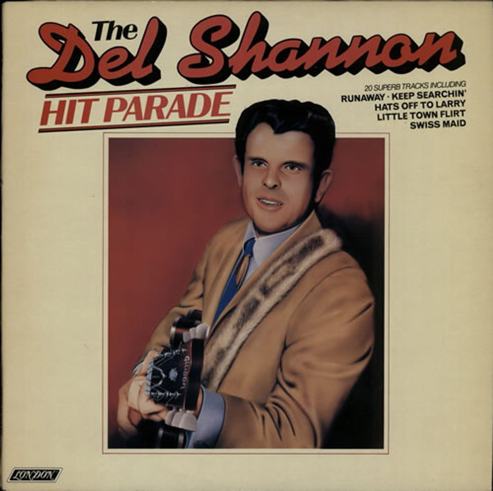 Del Shannon Hit Parade UK vinyl LP album (LP record) HA-R8545