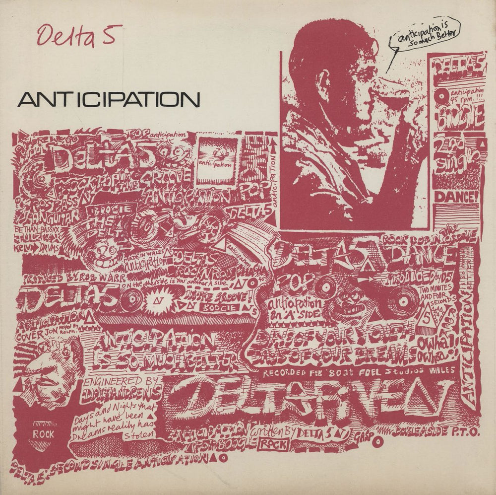 Delta Five Anticipation - Lyntone Credit UK 7" vinyl single (7 inch record / 45) RT041