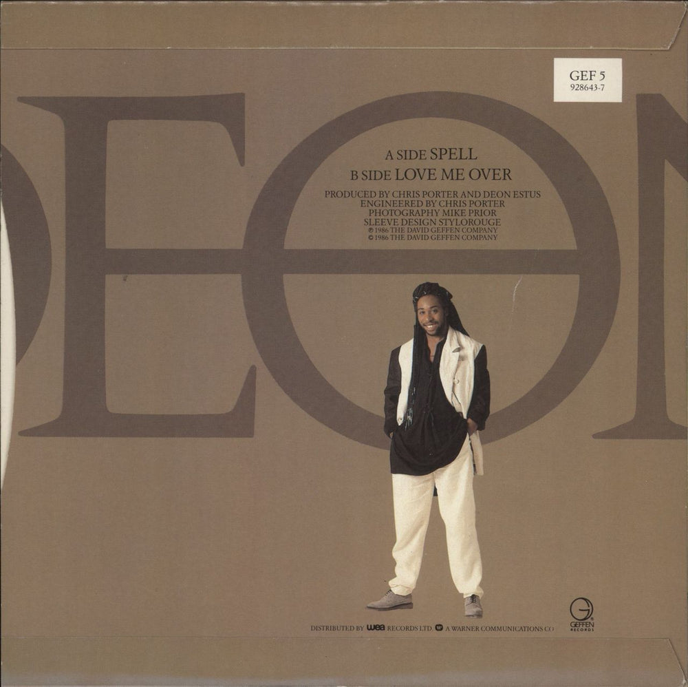 Deon Estus Spell UK 7" vinyl single (7 inch record / 45)