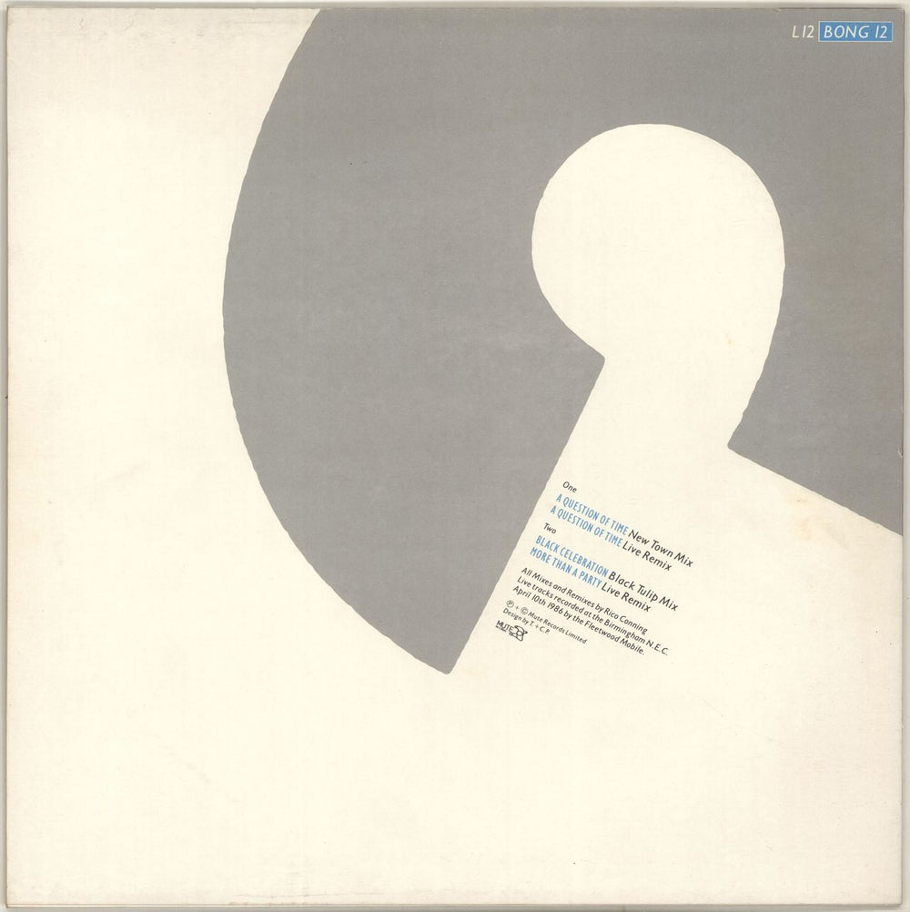 Depeche Mode A Question Of Time - EX UK 12" vinyl single (12 inch record / Maxi-single)