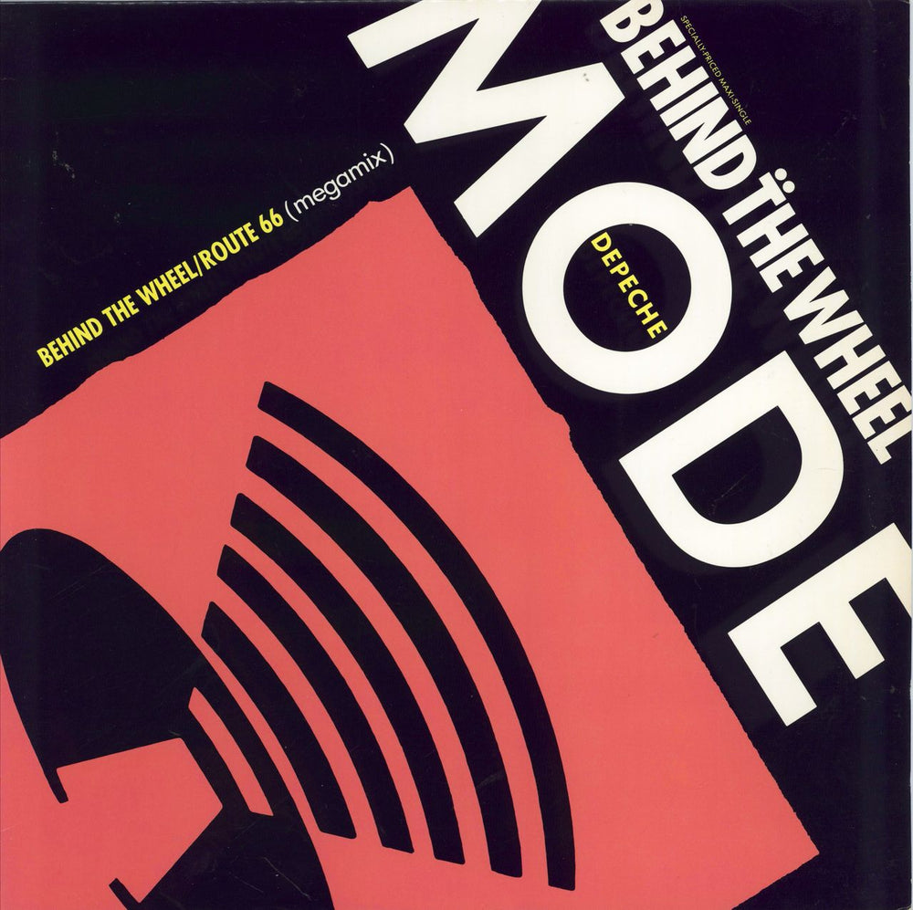 Depeche Mode Behind The Wheel / Route 66 - Misprinted label US 12" vinyl single (12 inch record / Maxi-single) 0-20858