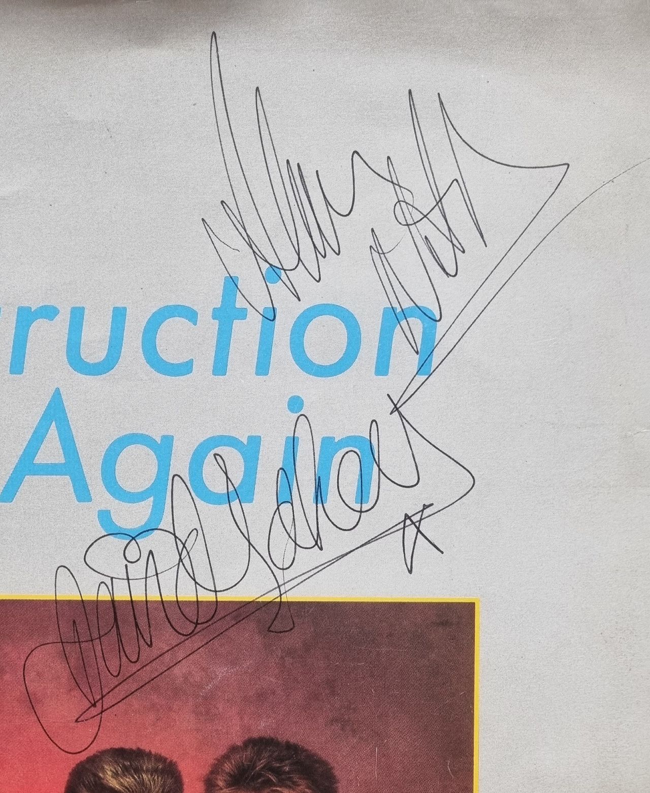 Depeche Mode Construction Time Again - Fully Autographed UK tour programme DEPTRCO199754