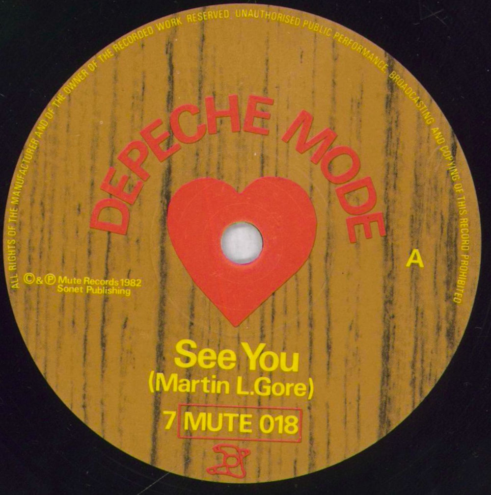 Depeche Mode See You UK 7" vinyl single (7 inch record / 45) DEP07SE826959