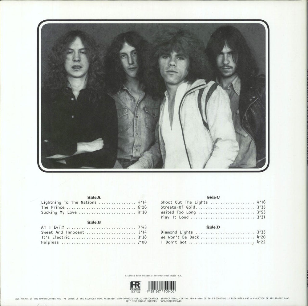 Diamond Head Lightning To The Nations - White Vinyl German 2-LP vinyl record set (Double LP Album) 4251267700400