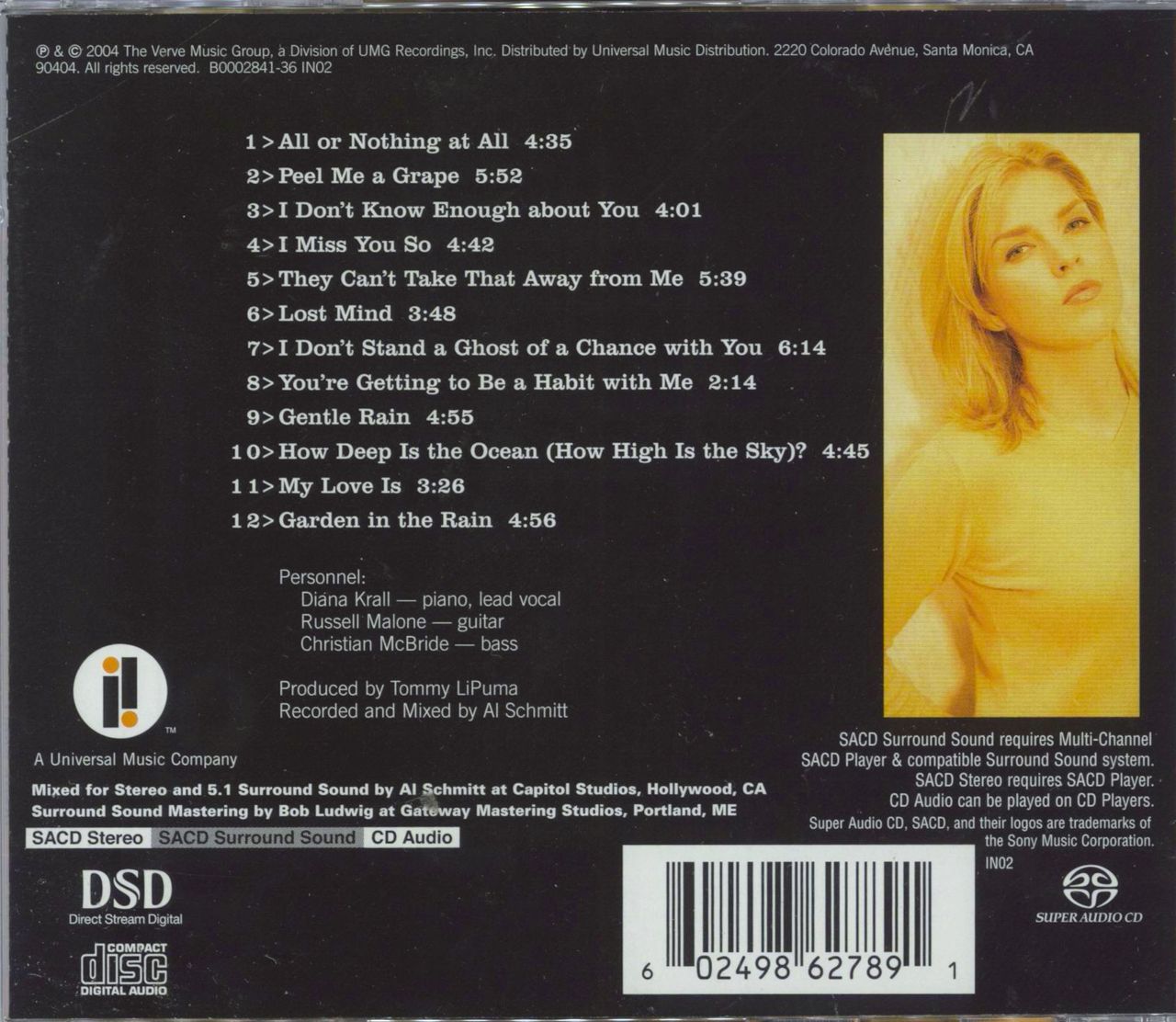 Diana Krall Love Scenes US Super audio CD — RareVinyl.com