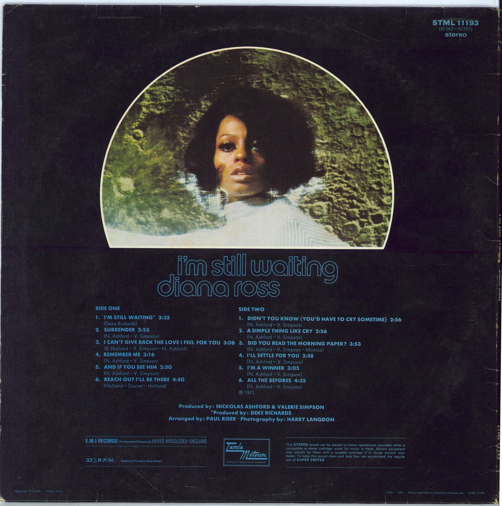 Diana Ross I'm Still Waiting UK vinyl LP album (LP record)