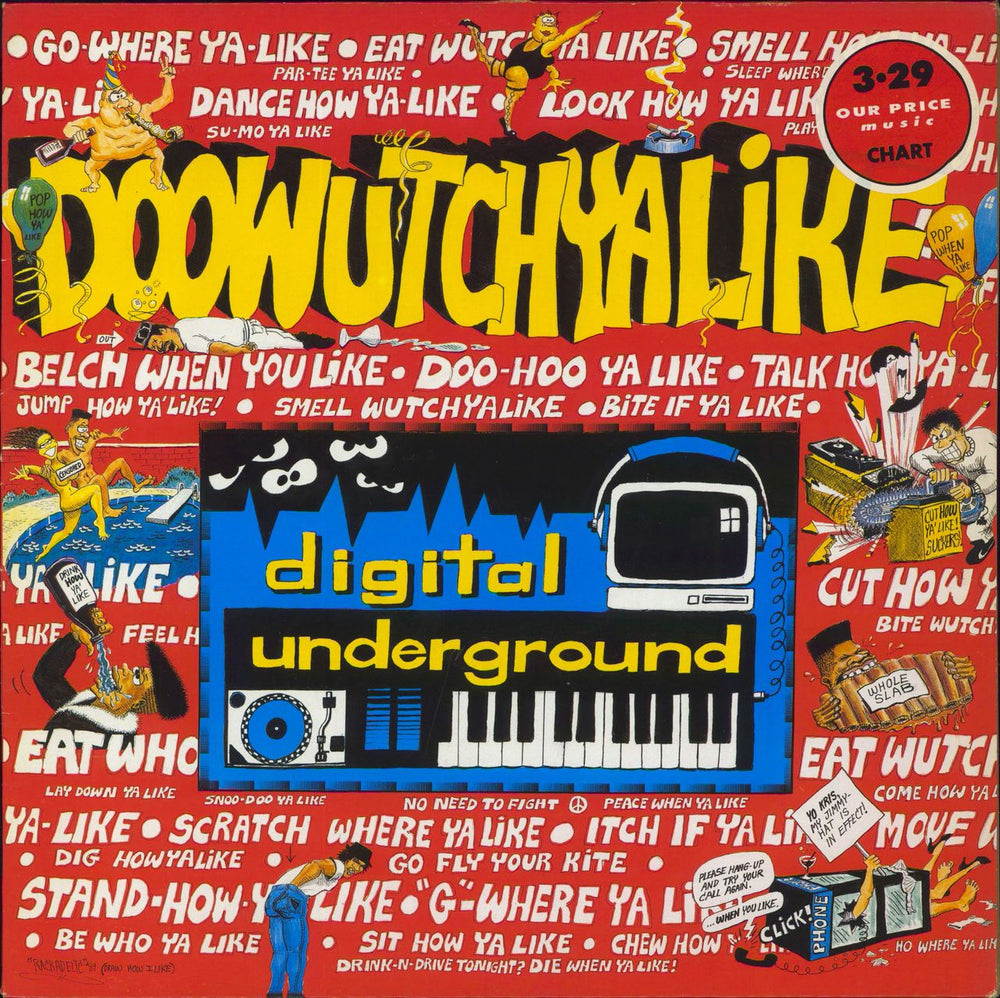 Digital Underground Doowutchyalike UK 12" vinyl single (12 inch record / Maxi-single) BCM330X