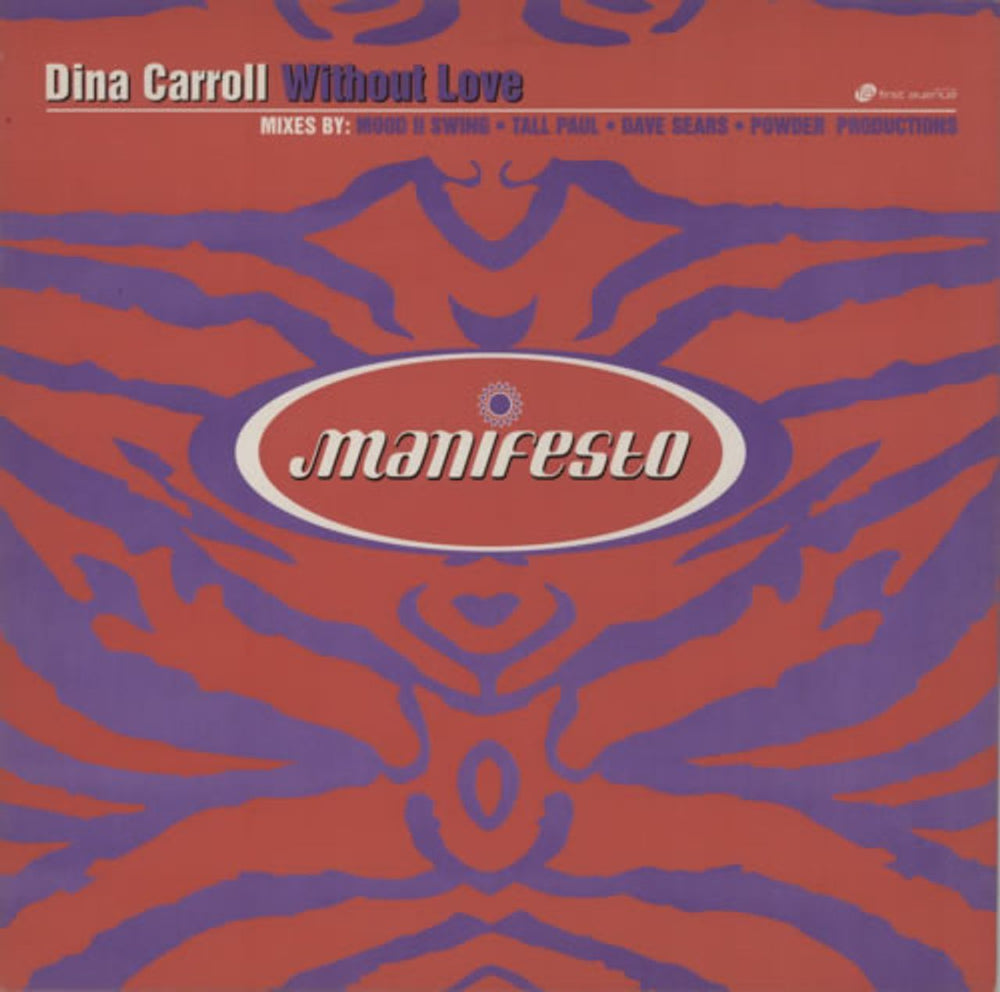Dina Carroll Without Love UK 12" vinyl single (12 inch record / Maxi-single) FESX57