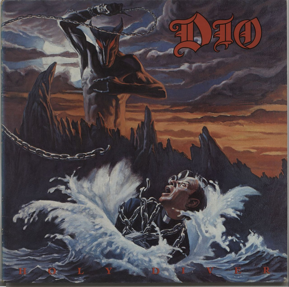 Dio Holy Diver UK vinyl LP album (LP record) VERS5