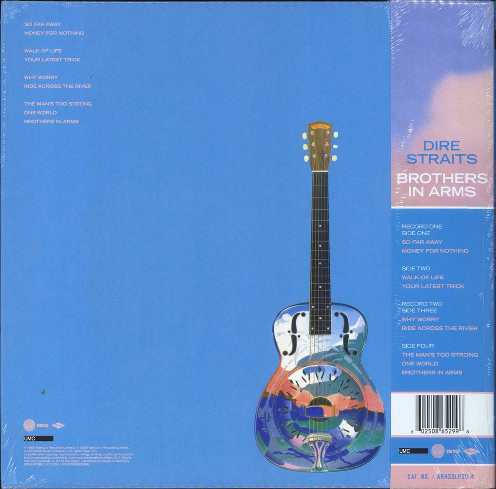 Dire Straits Brothers In Arms - Half Speed Mastered Shrink UK 2-LP vinyl record set (Double LP Album) 602508652998