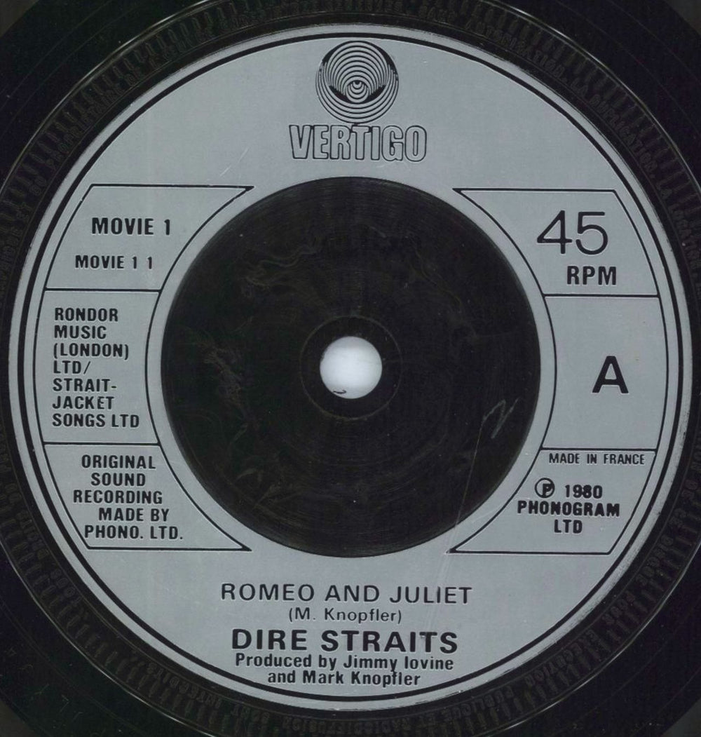 Dire Straits Romeo & Juliet + Red & Blue Sleeve French 7" vinyl single (7 inch record / 45) DIR07RO173951