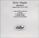 Dirty Vegas Sampler US Promo CD-R acetate CD ACETATE