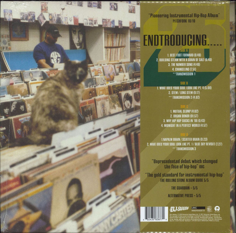 DJ Shadow Endtroducing.....: 25th Anniversary Half Speed Master Edition + Shrink UK 2-LP vinyl record set (Double LP Album) 602435838779