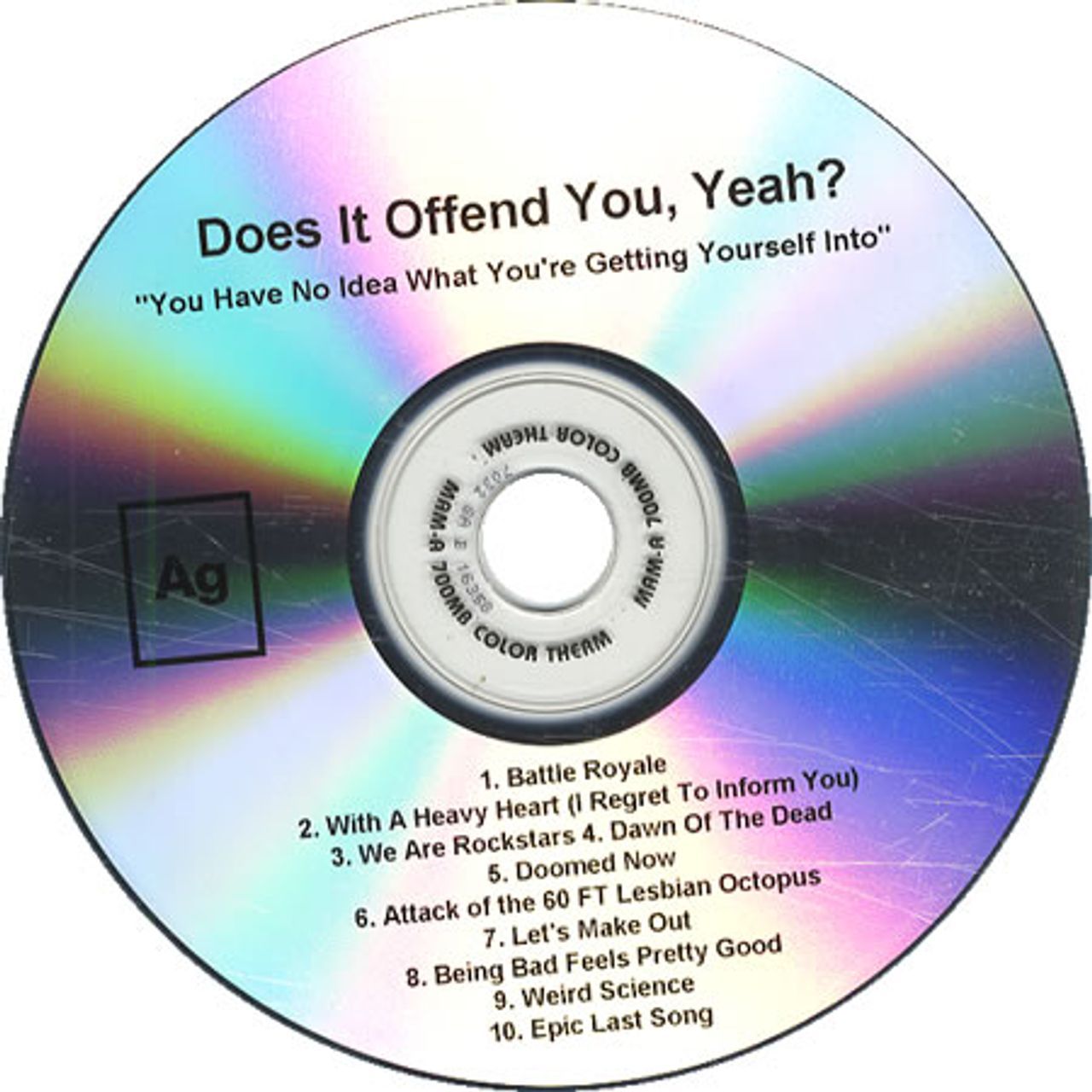 Does It Offend You, Yeah? You Have No Idea What You're Getting Yourself Into US Promo CD-R acetate DO7CRYO454456