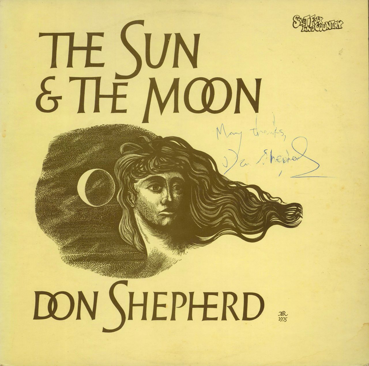 Don Shepherd The Sun & The Moon - Autographed UK vinyl LP album (LP record) SFA013
