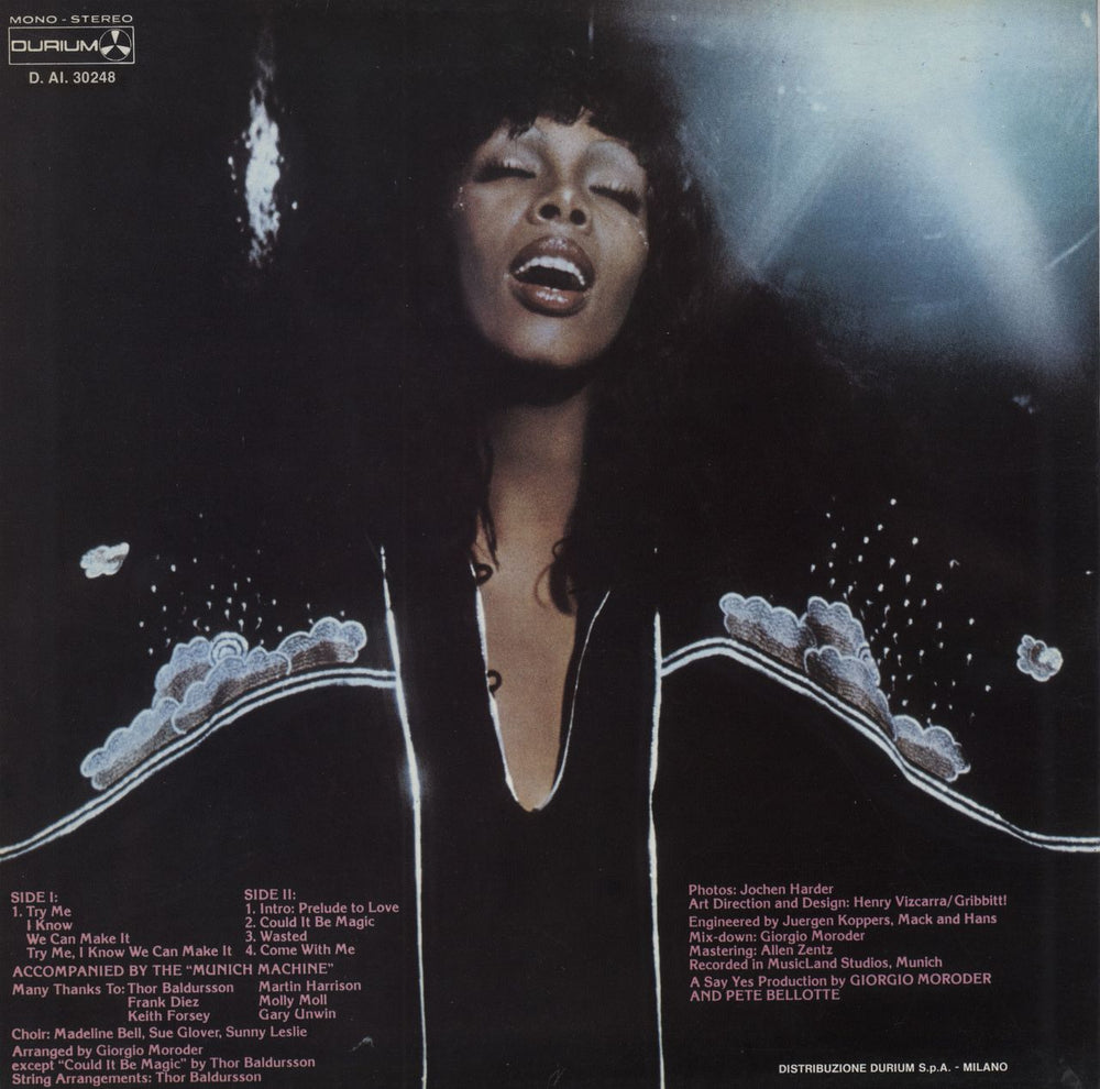 Donna Summer A Love Trilogy Italian vinyl LP album (LP record)