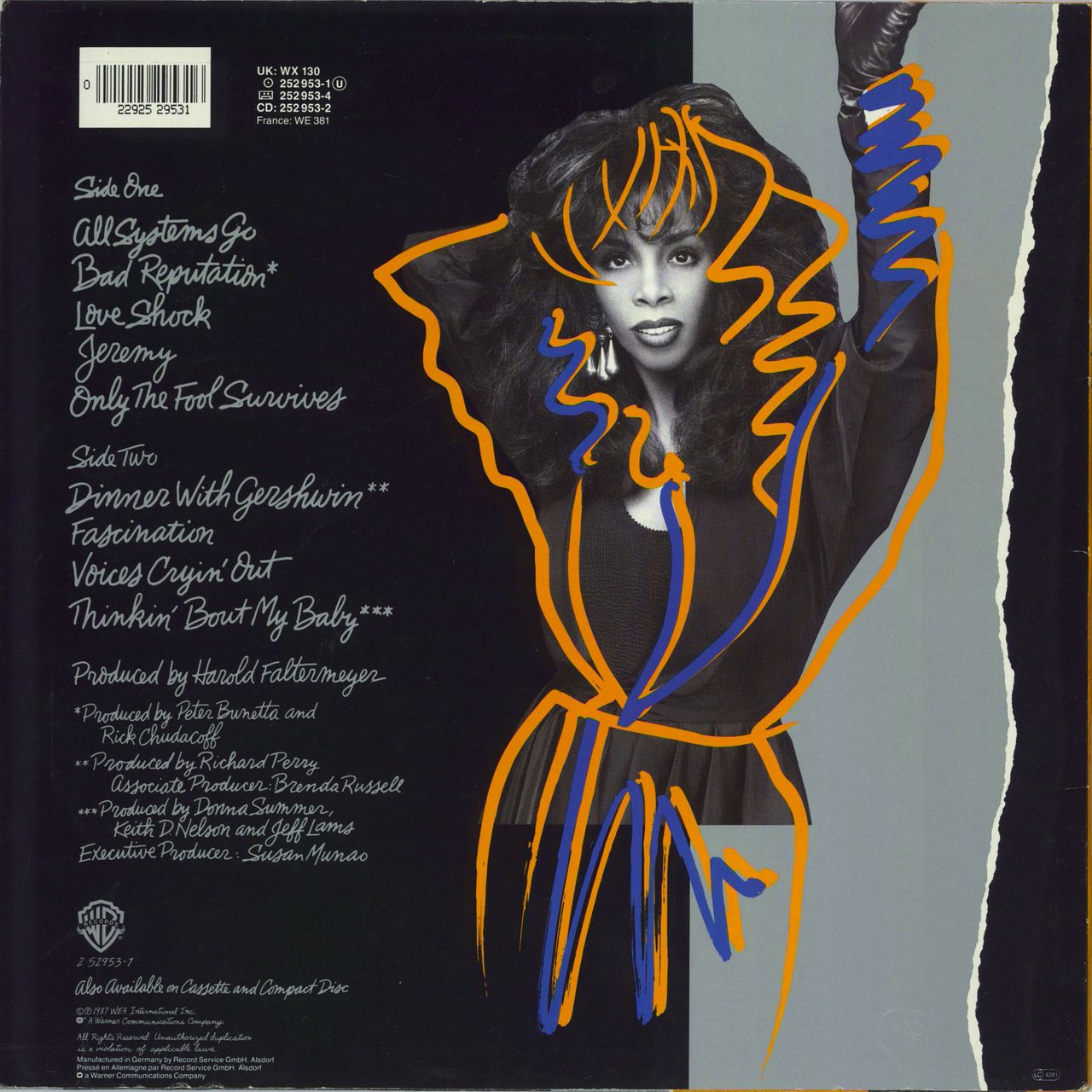 Donna Summer All Systems Go German Vinyl LP