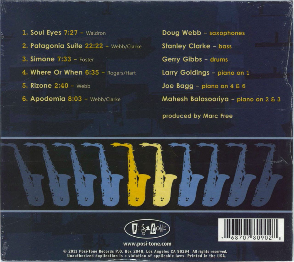 Doug Webb Swing Shift US CD album (CDLP) 768707809028