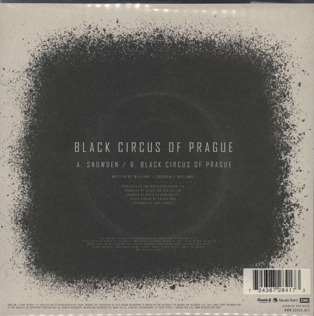 Doves Snowden UK 7" vinyl single (7 inch record / 45) 724387284173