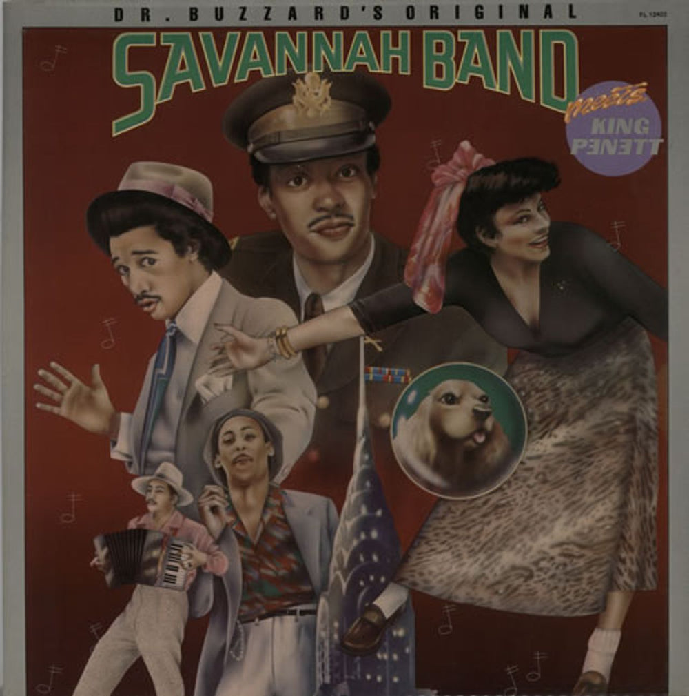 Dr. Buzzard's Original Savannah Band Meets King Penett - Front Laminated UK vinyl LP album (LP record) PL12402